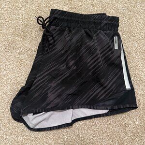 RBX performance black/gray women's shorts, large